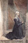 GHIRLANDAIO, Domenico Portrait of the Donor Nera Corsi Sassetti oil painting